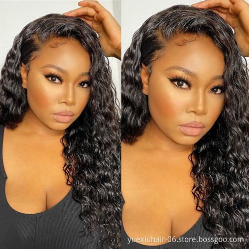 Natural Wholesale Brazilian 100% Human Swiss HD Transparent 13x4 5X5 Lace Glueless Raw Virgin Remy Hair Wigs for Black Women